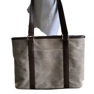 Michael Kors Large Canvas Tote - EUC - Snap Closure